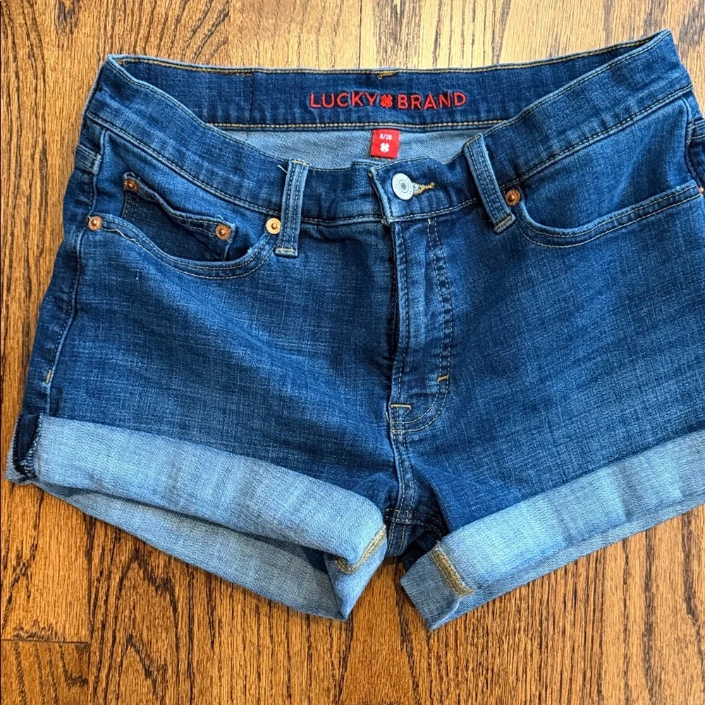 Lucky Brand- Oh Lucky You! Women's Denim Shorts Sz 6 - Picture 1 of 4